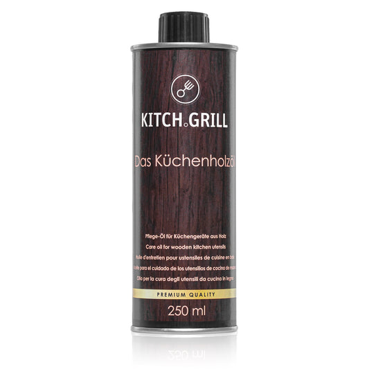 Kitch.Grill® Küchenholzöl | Pflege für Schneidebretter und hölzerne Küchenutensilien - Kitch.Grill